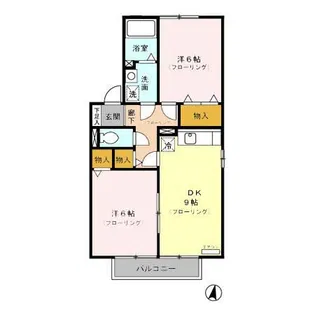 サニーハウス【2階】の間取り