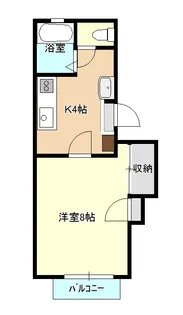 カーサドゥセンプレコンテ【2階】の間取り