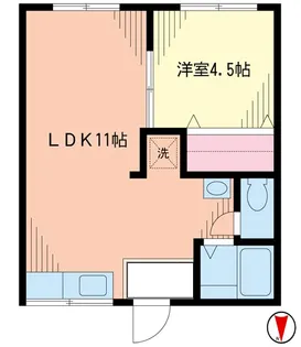 田中コーポA棟【2階】の間取り