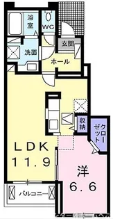 ウィステリア【1階】の間取り