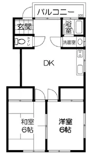 広島県安芸郡府中町浜田2【アパート】の間取り