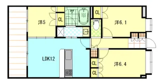 グランパレ泉【2階】の間取り