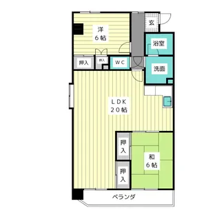 ユニーブル西山【1階】の間取り