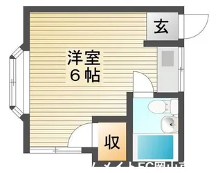 岡山県岡山市北区三野1【アパート】の間取り