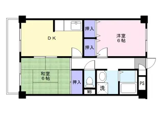 千代田マンション【6階】の間取り
