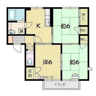 メープル高松 D【1階】の間取り
