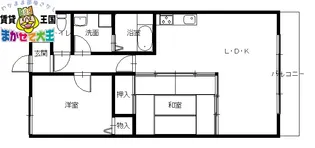 ヴューマンション松尾【1階】の間取り