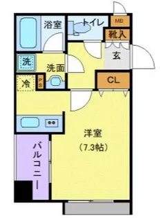 スパシエ新中野カステール【2階】の間取り