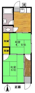 遠藤コーポラス【2階】の間取り