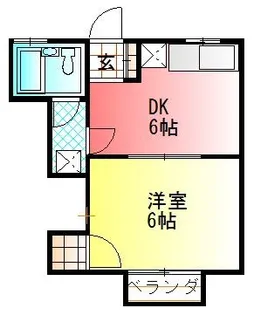 ルイシャトレ富士見A【2階】の間取り