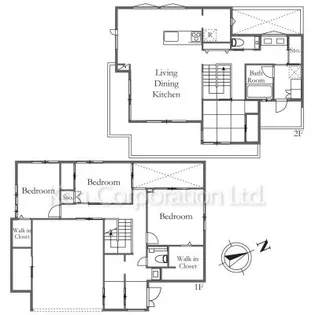 東京都杉並区浜田山3【一戸建】の間取り
