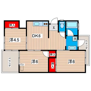 トマトハイツ【2階】の間取り
