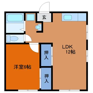 メゾンけやきA【1階】の間取り