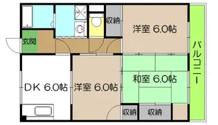 イーストハイツ【1階】の間取り