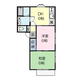 エフハウスI【1階】の間取り