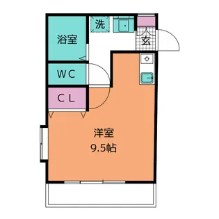 エクシール六名【1階】の間取り