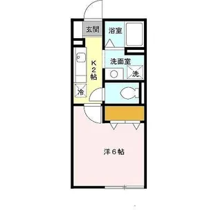 ルミエール中向陽【1階】の間取り