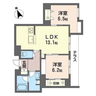 ピノ・グリナージュ【1階】の間取り