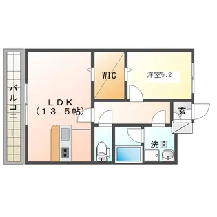 サンシャイン久米【3階】の間取り