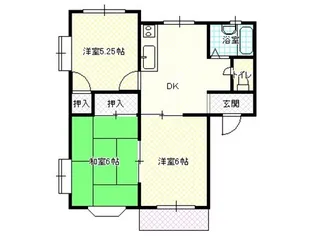 ハイツヴィレッジ【1階】の間取り