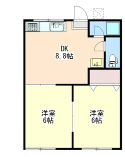 コーポ大尾【1階】の間取り