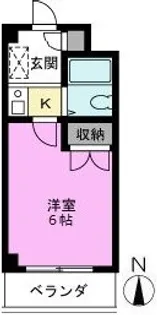 ハッピーライフ里2号館【2階】の間取り