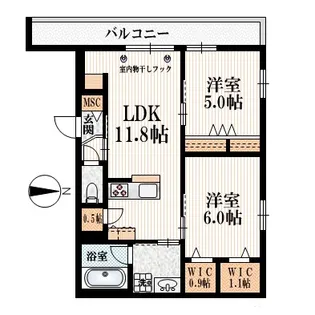 Brodia【2階】の間取り