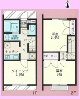 神奈川県相模原市南区下溝【一戸建】の間取り