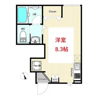 東京都大田区中央8【アパート】の間取り