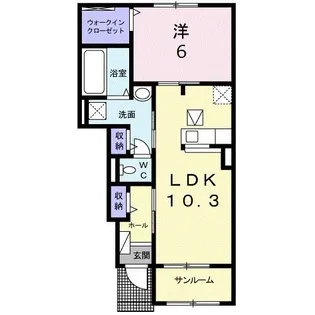 第三東雲 A【1階】の間取り