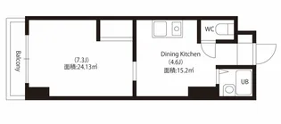 ホリホックイン人宿【3階】の間取り
