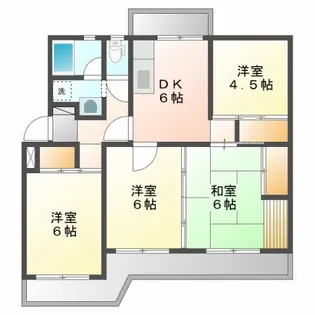 コーポサンシャイン【1階】の間取り
