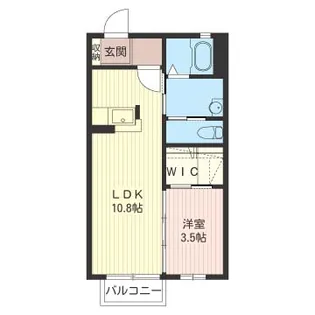 栃木県那須塩原市南町【アパート】の間取り