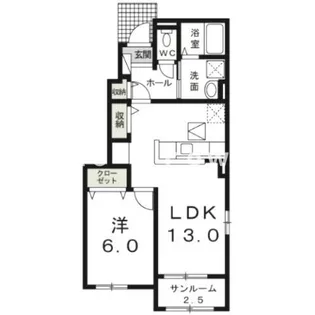 群馬県高崎市阿久津町【アパート】の間取り