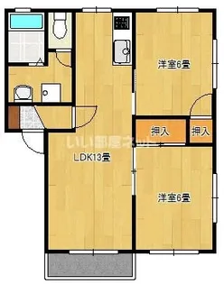 ラ・プランタンA【2階】の間取り