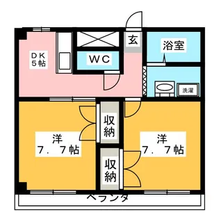 TOGETHER21 B棟【2階】の間取り