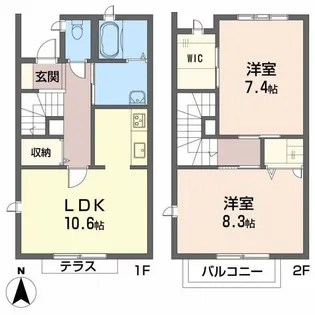 シャーメゾンりんごの樹 A棟の間取り