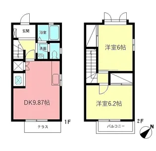 メイプルハイツ【1階】の間取り