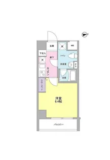 メインステージ白金高輪駅前【2階】の間取り
