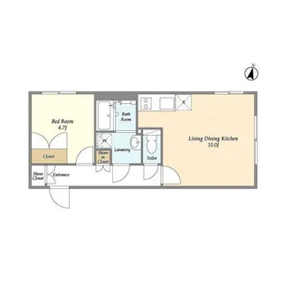 ライトテラス中野坂上【2階】の間取り