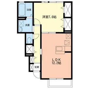 神奈川県相模原市中央区上溝【アパート】の間取り