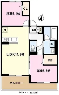 マルシェル館浦和美園【3階】の間取り
