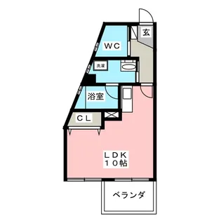 ハイリスベーネ池下【1階】の間取り