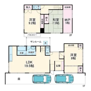 静岡県藤枝市北方【一戸建】の間取り