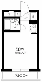 1Rの間取り画像