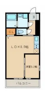 クレア松戸【2階】の間取り