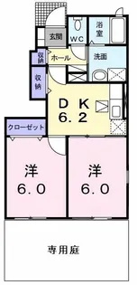 ニュー シャトーB【1階】の間取り
