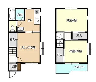 茨城県牛久市神谷2【一戸建】の間取り