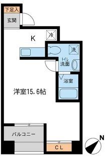JMFレジデンス新横浜【5階】の間取り