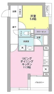 デュエット北千住マキア【3階】の間取り